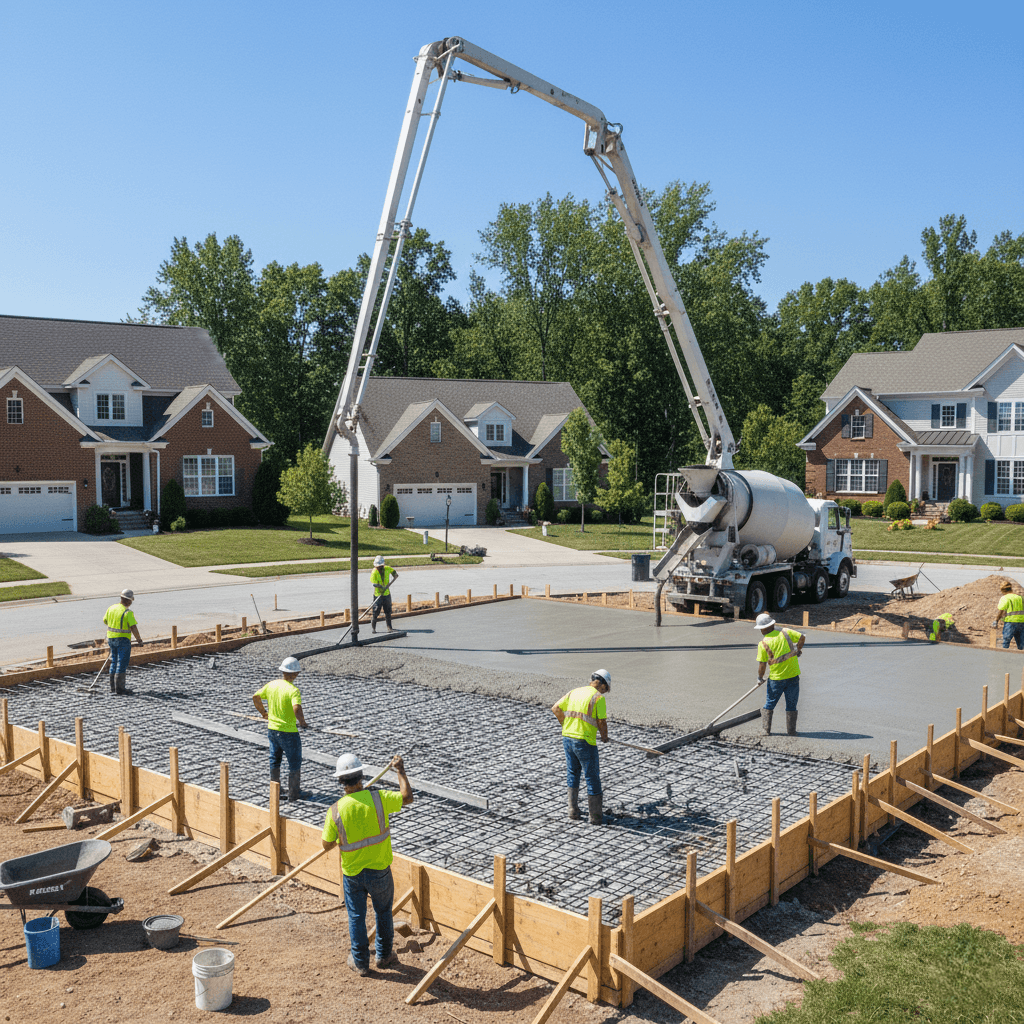 concrete slab fairfield oh