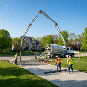 pouring concrete fairfield oh