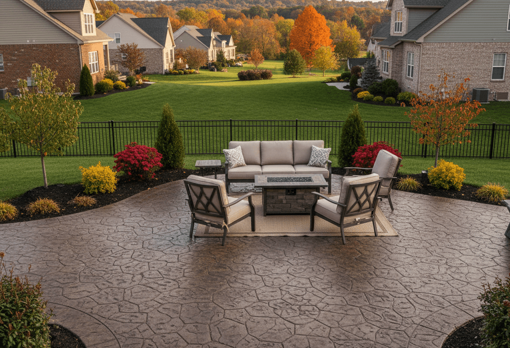 stamped concrete patio fairfield oh